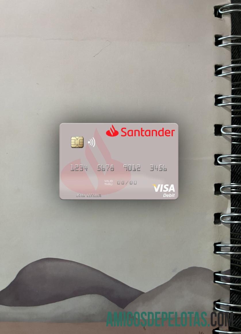 Espanha Banco Santander Visa Cartão de Débito Photolook Front baixar para verificação